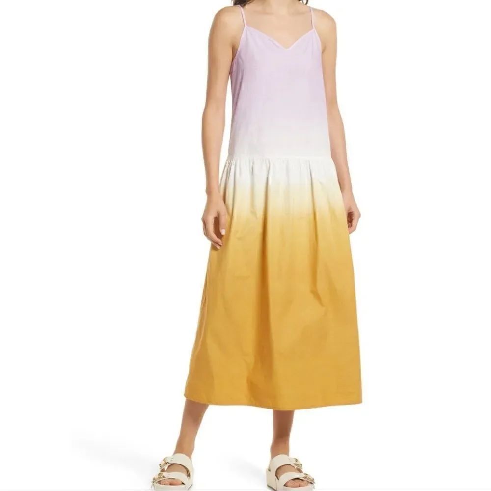 All. Saints lilac Dipdye Cotten Casual Maxi Dress size 4 NWOT